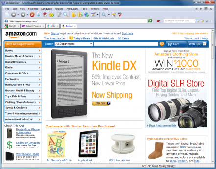 Portable SlimBrowser Screenshot