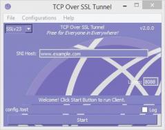 TCP Over SSL Tunnel Screenshot