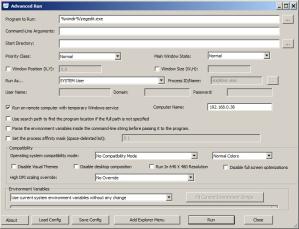 AdvancedRun Screenshot