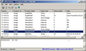 ExifDataView Screenshot
