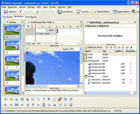 Adobe Captivate Screenshot