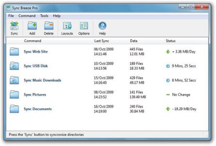 SyncBreeze Pro Screenshot